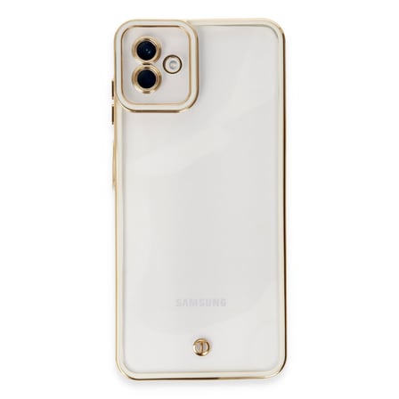 Bez Galaxy A04 Kılıf Liva Lens Silikon - Beyaz Najmaddin