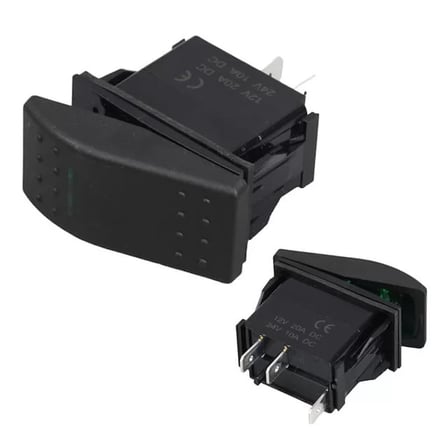 Sh Powermaster ince Işık Sembollü Işıklı 3 Pinli On-off 12-24v Marin Switch Najmaddin