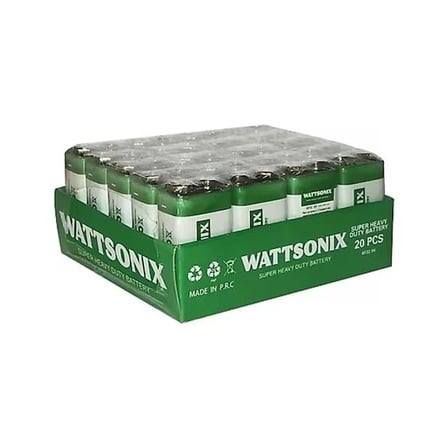 Sh Wattsonix Çinko Karbon 6f22 9 Volt Pil (20'li Paket) Najmaddin