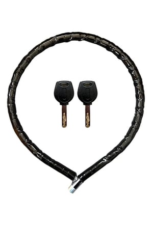 Tedar Yuma Ym-752 Motorsiklet Kilidi Anahtarlı Körüklü Siyah ( Boy : 120cm-çap : 22mm ) Najmaddin