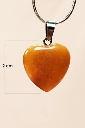 Tedar Aragonit Doğal Taşı Zincirli El Yapımı Kolye Uç: 2 cm Zincir: 20 cm Kutulu Najmaddin