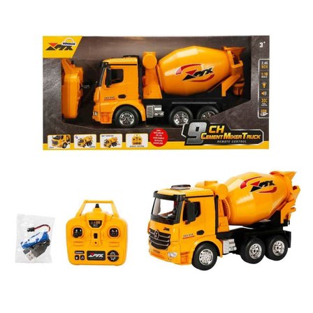Ticaret 5084 İŞ MAKİNESİ 1 18 BETON MİKSERİ FF 9CH 3 7V USB 2 4 GHZ SESLİ IŞI Najmaddin