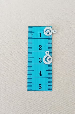 Tedar Oya Abiye Bileklik Kolye Pleksi Metalik Plastik Pul Gümüş Renk 8 gram 100 adet - BNC516 Najmaddin