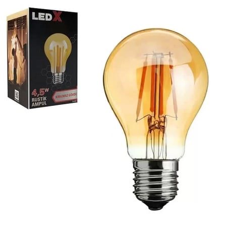 Sh Ledx A-60 Kırılmaz Gövde 4,5 Watt Rustik Ampul Najmaddin