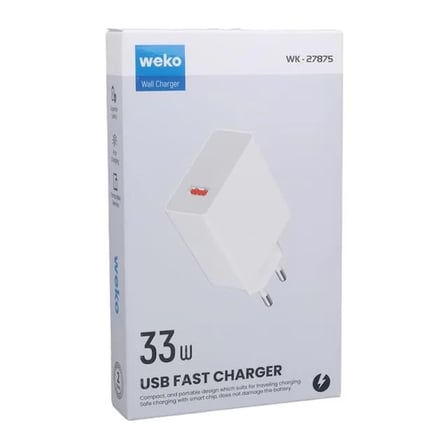 Sh Weko Wk-27875 M11 Beyaz 33 Watt Turbo Usb Şarj Başlık Adaptörü Najmaddin