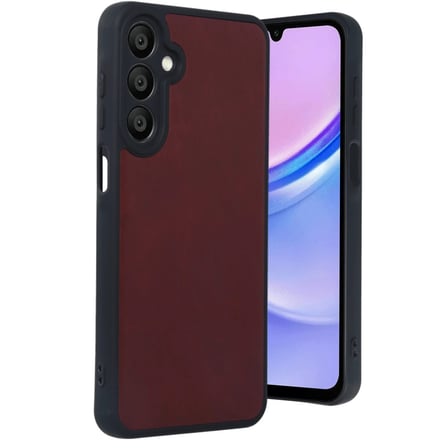Bez Galaxy A55 5G Kılıf Aras Deri Kapak - Bordo Najmaddin