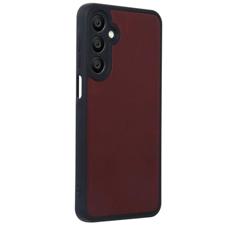Bez Galaxy A55 5G Kılıf Aras Deri Kapak - Bordo Najmaddin