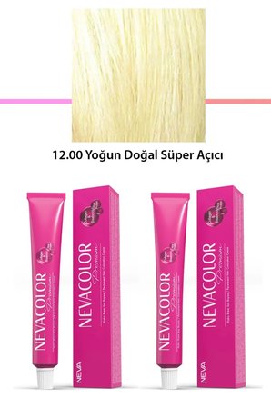 Tedar 2 li Set Premium 12.00 Yoğun Doğal Süper Açıcı - Kalıcı Krem Saç Boyası 2 X 50 g Tüp Najmaddin