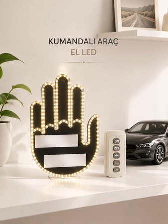 Hepsi Aracınız İçin Eğlenceli ve Güvenli İletişim: LED Jest Lambası Uzaktan Kumandalı Kolay Montaj Najmaddin