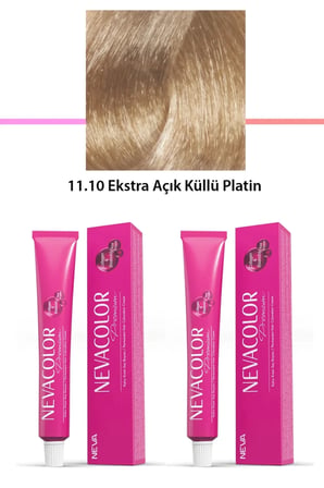 Tedar 2 li Set Premium 11.10 Ekstra Açık Küllü Platin - Kalıcı Krem Saç Boyası 2 X 50 g Tüp Najmaddin