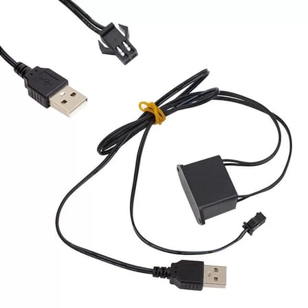 Sh Powermaster Pm-6076 5 Metre 5 Volt Usb Adaptörlü Neon Kırmızı İp Aydınlatma Najmaddin