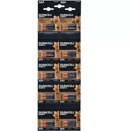 Sh Duracell Alkalin 1.5 Volt Aaa 20’li İnce Kalem Pil Lr03/mn2400 Najmaddin