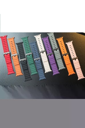 Mark Newface Apple Watch 42mm Magnus Mıknatıslı Silikon Kordon - Yıldız Işığı Najmaddin