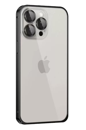 Sh Joko Apple İphone 15 Pro Metal Bumper Mat Kapak - Siyah Najmaddin