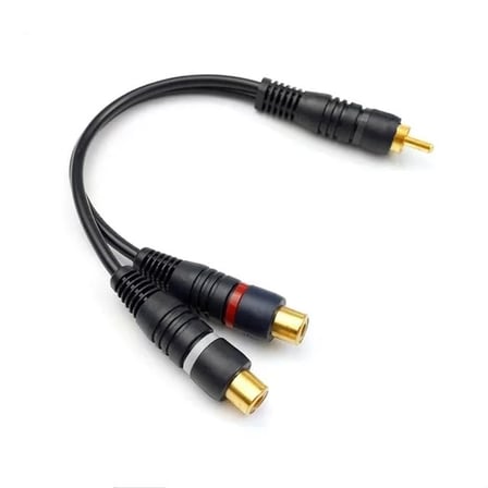 Sh Elektromer 1 Rca Erkek 2 Rca Dişi 25 Cm Anfi Y Kablo Najmaddin