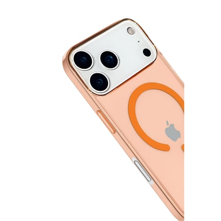 Bez iPhone 17 Pro Max Kılıf Pc Real Magsafe Kapak - Turuncu Najmaddin