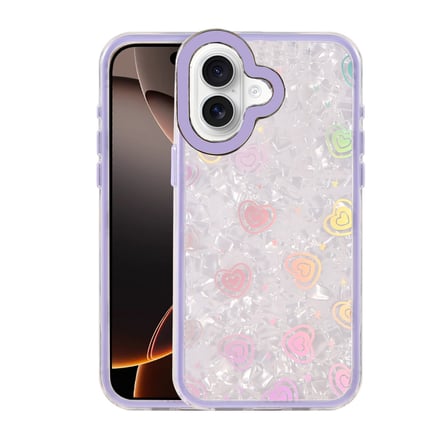 Bez iPhone 16 Lumi Desenli Kapak - Mor Najmaddin