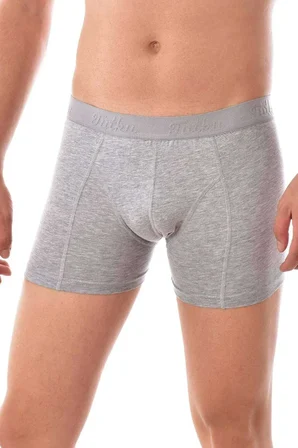 Tedar 3 adet Tutku Likralı Erkek Gri Boxer 0114 Najmaddin