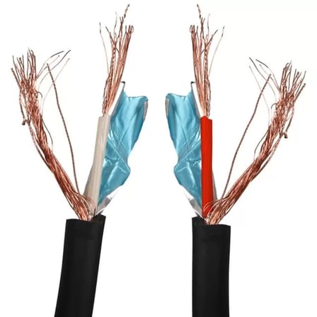 Sh Magicvoice Av808 0.20mm Kesit Bitişik Ve Blendajlı İkili 100 Metre Kalın Walkman Mikrofon Ses Kablosu (od:8.0mm) Najmaddin