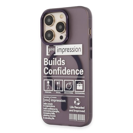 Bez iPhone 14 Pro Kılıf Apollo Magneticsafe Desenli Kapak - Apollo Mor - 6 Najmaddin