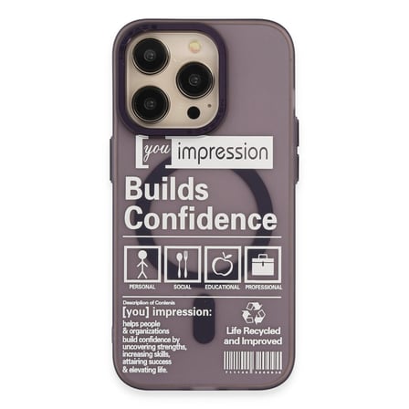 Bez iPhone 14 Pro Kılıf Apollo Magneticsafe Desenli Kapak - Apollo Mor - 6 Najmaddin