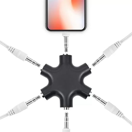 Sh Powermaster Pm-24172 6'lı 3.5mm Stereo Aux Çoklayıcı Najmaddin