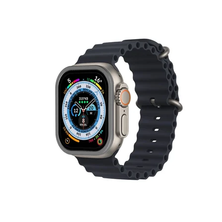 MEPA Najmaddin Watch Ultra 49mm Alüminyum Kasa Cam Ekran Koruyucu - Gri Najmaddin