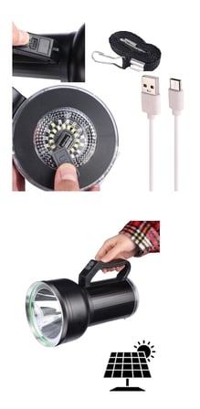 Çe Taşınabilir Solar Şarjlı Led Fener Powerbank Özellikli Kamp Ve Acil Durum İçin Süper Parlak Işık Najmaddin
