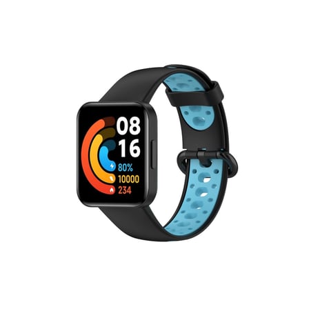 MEPA Najmaddin Xiaomi Redmi Watch 2 Spor Delikli Kordon - Siyah-mavi Najmaddin