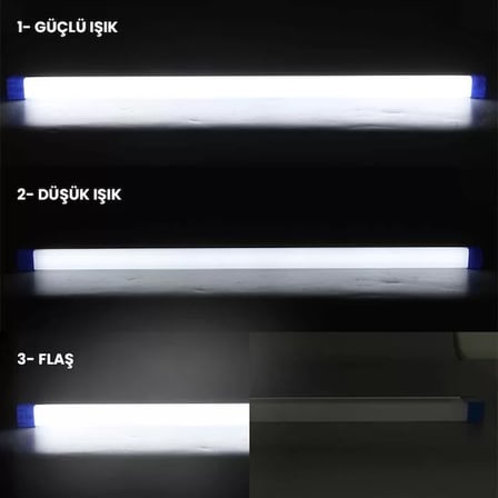 Sh Powermaster T550 50cm 60w Çubuk Portatif Led Işıldak Şarjlı Tüp Lamba 1500mah Najmaddin