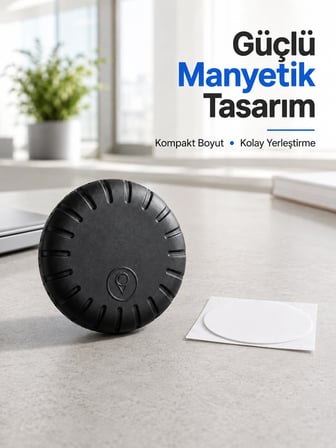 Mey Mey İthalat Kablosuz Akıllı Konum Takip Cihazı Android ve iPhone Uyumlu Mini GPS Bulucu Najmaddin