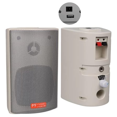 Sh Magicvoice Mv-16 7.5 Cm 30 Watt Komütatörlü Hat Trafolu Beyaz Sütun Hoparlör (2'li Takım) Najmaddin