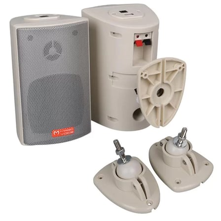 Sh Magicvoice Mv-16 7.5 Cm 30 Watt Komütatörlü Hat Trafolu Beyaz Sütun Hoparlör (2'li Takım) Najmaddin