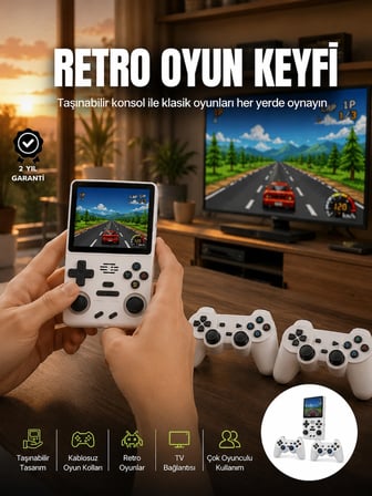 Karg Taşınabilir El Konsolu Kablosuz Gamepadli Yeni Nesil Najmaddin