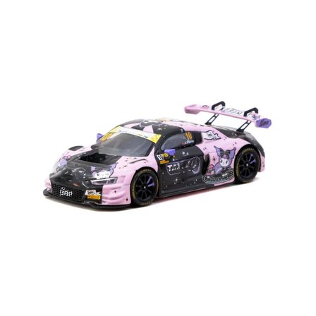 Ticaret 1/64 MODEL ARAÇ R8 LMS GT3 evo II Macau GT Cup - FIA GT World Cup 2024 #10 with Tarmac Cards Combo Set Najmaddin