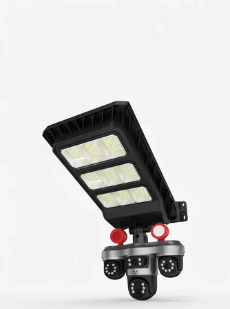 Hepsi Solar Panelli Akıllı Güvenlik Kamerası LED Projektörlü Najmaddin