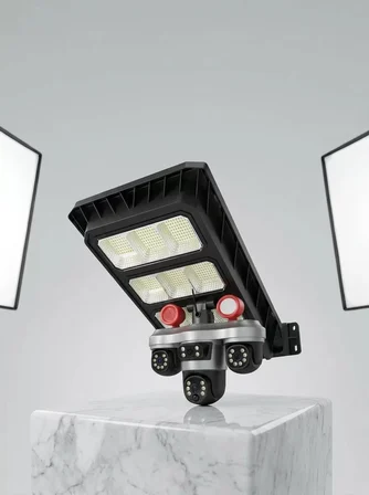 Hepsi Solar Panelli Akıllı Güvenlik Kamerası LED Projektörlü Najmaddin