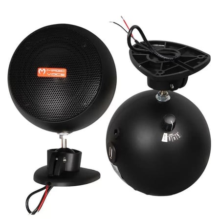 Sh Magicvoice Mv-13 7.5 Cm 20 Watt Komütatörlü Hat Trafolu Siyah Sütun Sarkık Hoparlör (2'li Takım) Najmaddin
