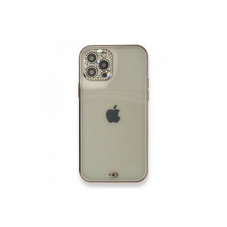Bez iPhone 12 Pro Kılıf Liva Taşlı Silikon - Mor Najmaddin