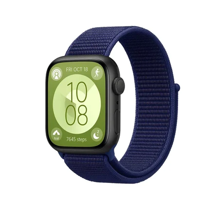 Tedar Huawei Fit 4 Hasırlı Cırtcırtlı Kordon (saat Değildir) - Lacivert-mürdüm Najmaddin