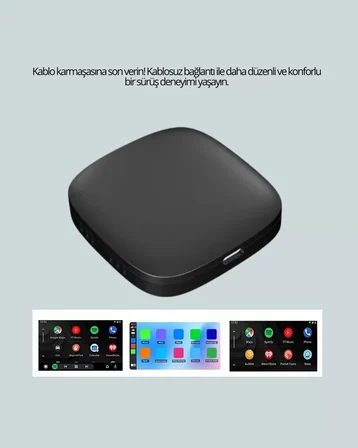 Hepsi 5.8GHz WiFi Destekli Kablosuz Android Auto Dönüştürücü Yeni Nesil Najmaddin