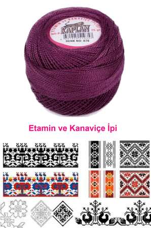 Tedar Kaplan Etamin Ve Kanaviçe İpi 8 No Kod/Renk: 870 - Royaleks Najmaddin