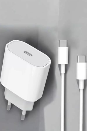 Hepsi Güç Adaptörü ve Kablosu Şarj Aleti 15/15 Pro Max Uyumlu Hızlı Şarj Najmaddin