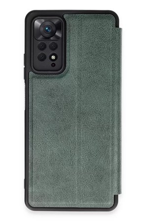 Sh Newface Xiaomi Redmi Note 12 Pro 4g Kılıf Flip Cover - Koyu Yeşil Najmaddin
