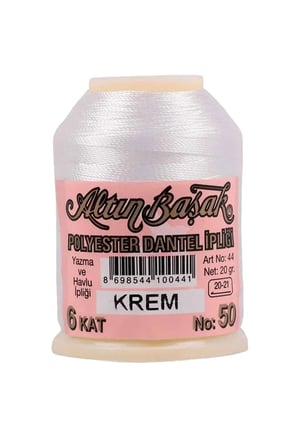 Tedar 3 Adet Altınbaşak Oya ve Dantel İpi 20 gr - Royaleks - No: KREM - 790 - 430 Najmaddin