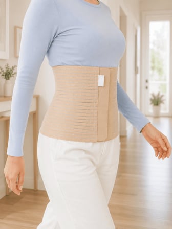Çe 26 Cm Karın Korsesi 4 Kademeli Ayarlanabilir Abdominal Bel Destek Korsesi Najmaddin