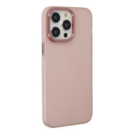 Bez iPhone 13 Pro Max Kılıf Modos Metal Kapak - Pembe Najmaddin