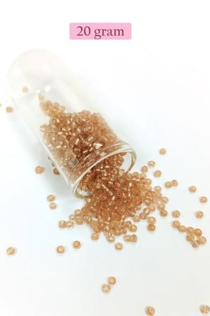 Tedar Dökme Cam Kum Boncuk (8/0) 3 mm - 4 Renk - Toplam 80 Gram - BNC416 Najmaddin