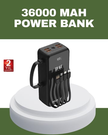 Karg Hızlı Şarj Destekli Powerbank Tüm Cihazlarla Uyumlu Najmaddin