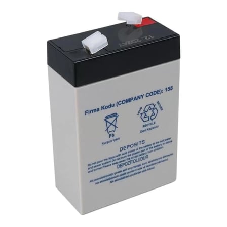 Sh Yokohama Yh-62.8 6 Volt - 2.8 Amper Dik Akü (66x33x97 Mm) Najmaddin